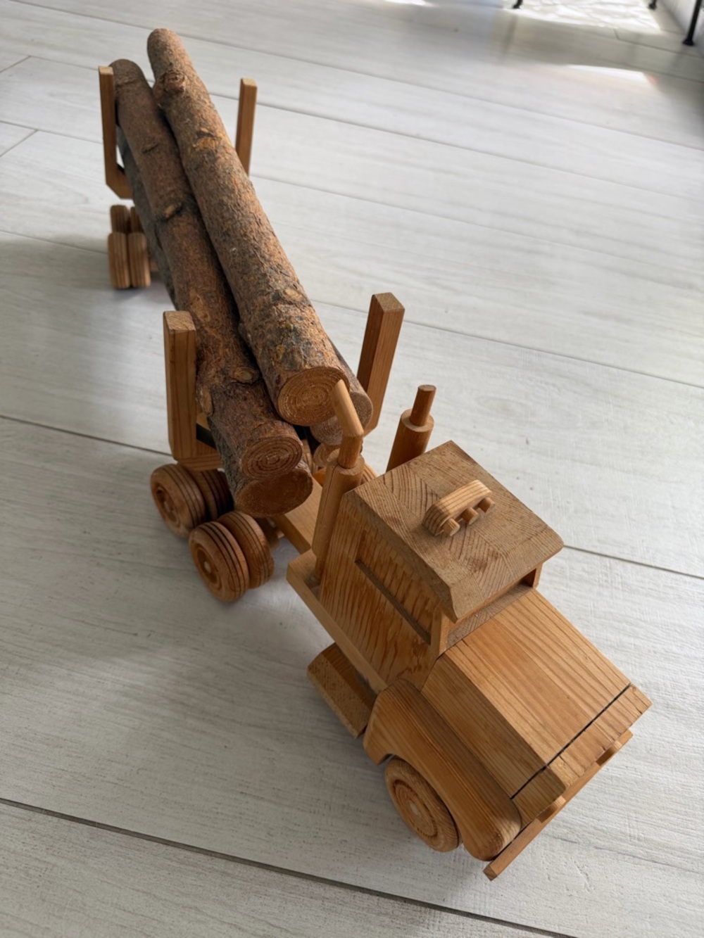 Wooden Log Truck